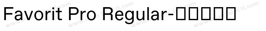 Favorit Pro Regular字体转换